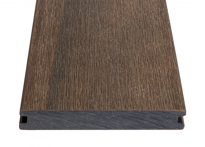 BPC Ecoline Terrassendielen, Nuss, gebürstet